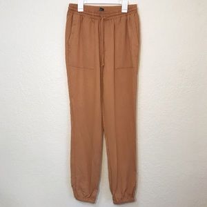 Forever 21 Tan Cuffed Loose Jogger Style
